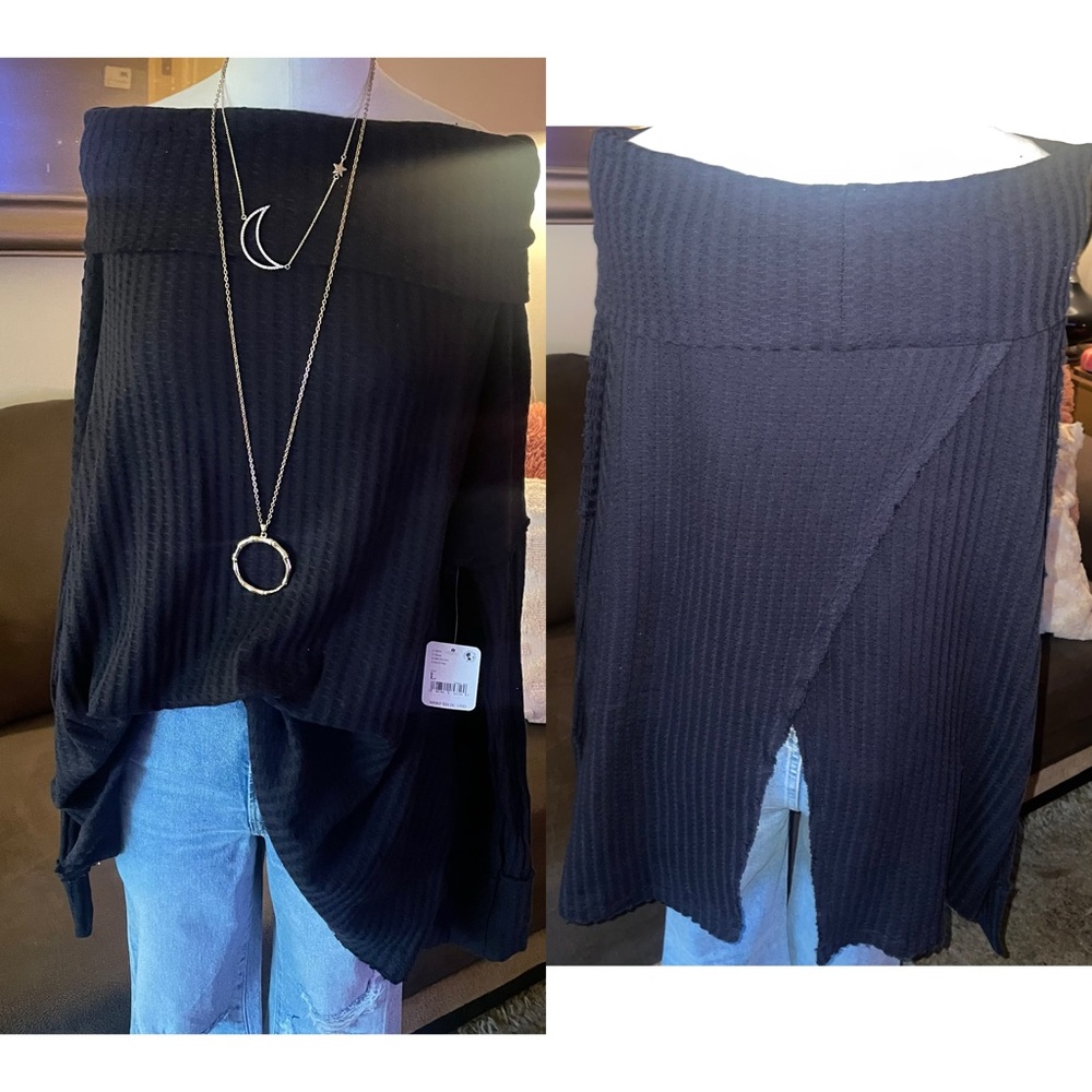 Free People Juicy Long Sleeve Tunic Top. Size Large. NWT.